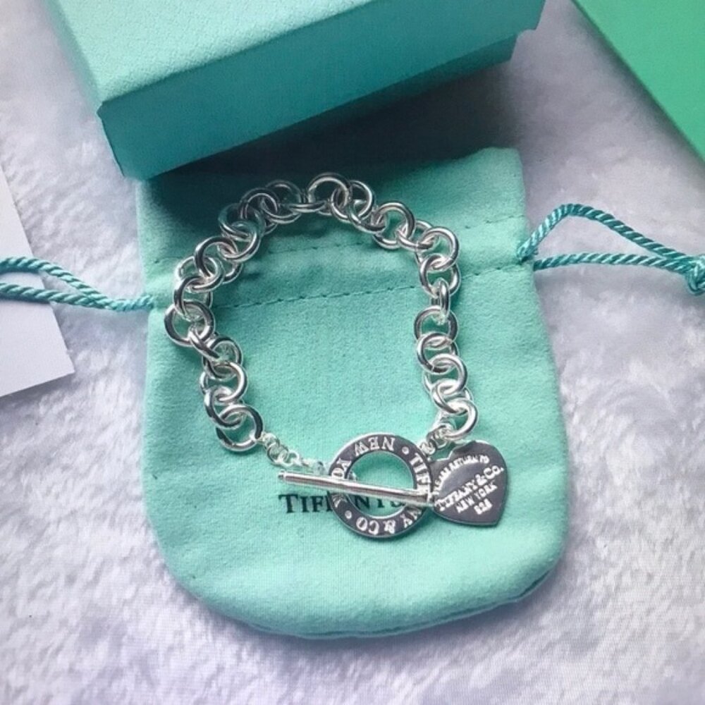 Tiffany & Co. Silver Heart Tag Bracelet